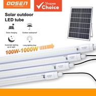 Dosen Waterproof Solar LED Wall Light Tube Lamp 100w-1000w Outdoor Garden Yard Decor