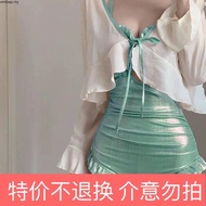 Swimming Suit Woman Sexy 2 Piece 2024 Bodycon Padding Push Up Plain Sleeveless Backless Beachwear Dr
