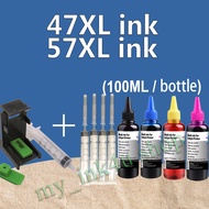 Compatible Canon 47 57 ink PG-47 CL-57 ink PG47XL CL 57XL refillable ink for Canon E400 E410 E460 E4