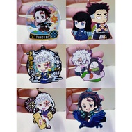Demon Slayer preloved charm rubber keychain RKC19 Tanjiro Gyomei Himejima Muichiro Tokito Tengen Uzu