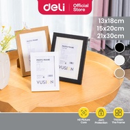 Deli Vusign Flat Photo Frame Home Frame Wall Desk Decor Picture 5R 6R A4 Certificate Frem 相框