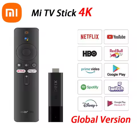 Global Version Xiaomi Mi TV Stick 4K Android TV 11 2GB RAM 8GB ROM Netflix Wifi Google Assistant Blu
