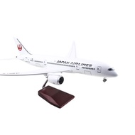 [HCM]Mô hình máy bay lắp ráp có đèn led Japan Airlines Boeing B787 47cm Everfly
