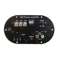 12V Amplifier Board Digital Bluetooth Subwoofer USB FM Radio TF Player Power Karaoke Car Home Amplificador