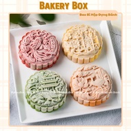 Khuôn Nhấn Lò Xo Tròn Trung Thu Cá Và Hoa 150gr - 250gr Khuôn Bánh Handmade Truyền Thống (Mẫu Mới 20