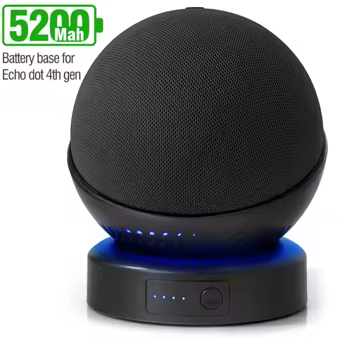 Echo Dot 4th/5th Gen Battery Base Portable Wireless Charger Mobile Alexa Smart Speasker Battery Base