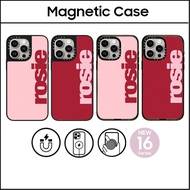 CASETi BLACKPINK BP ROSE ROSIE Hard Plastic Acrylic Case Cover For iPhone 16 11 12 13 14 15 Plus Pro