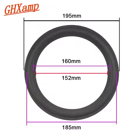 Ghxamp 8 inch Speaker Suspension Foam Surround side 195mm Woofer Speaker Repair Parts For JBL A608 A