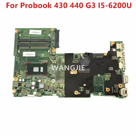 For HP Probook 430 440 G3 Laptop Motherboard X61 DA0X61MB6G0 With SR2EY I5-6200U 830937-601 100% Ful