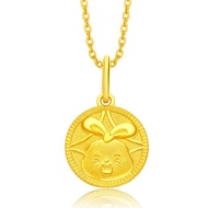 CHOW TAI FOOK 999.9 Pure Gold Zodiac Rabbit Pendant F228796