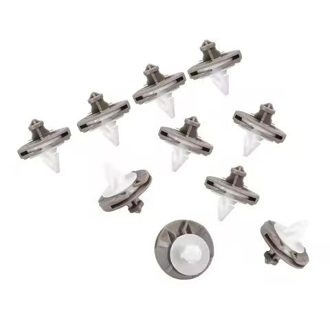 10Pcs Auto Door Panel Trim Fastener Rivet for Audi Golf 1H0-868-243-B Car Body Nylon Retaining Clips