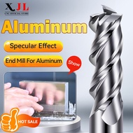 XJL End Mill สำหรับอลูมิเนียม specular effect 3flute carbide end mill สำหรับ 6061 อลูมิเนียมสเตนสตีลมิลลี่เครื่องตัดเครื่องจักร CNC เครื่องมือ