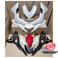 YAMAHA Y16ZR Y16 COVERSET GENUINE PARTS COVERSET KOSONG WHITE+RED #READY STOCK