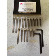 MOTORCYCLE ALLEN KEY ENGINE COVER SCREW SET FOR KR150 RR150 RXS TXR150 V100 VS125 SRL110 SRL115