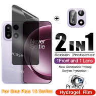 2in1 Privacy Anti Spy Front Full Cover Protection Tpu Hydrogel Film For OnePlus 15 13 R S T 13r 13s 