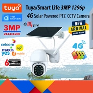 Tuya / Smart Life 4G Sim Card / Wifi Solar Powered 3MP 1296p Pan/Tilt Outdoor Weatherproof Wireless 