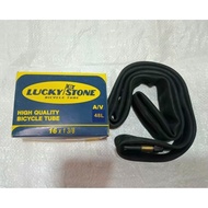 BICYCLE INNER TYRE 16 X 1 3/8 COP MOTOR 48mm LUCKY STONE