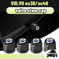 Volvo ex30/xc40 Car Tire Valve Stems Cap Aluminum 4pcs accessories RoadPro Auto