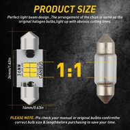 AUXITO 2Pcs C5W Led Canbus Bulbs 31Mm 36Mm 41Mm Festoon Light Auto Dome Reading Lamp License Plate C
