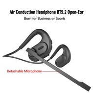 2023 G2 Upgraded Air Conduction BT Headphones With Detachable Microphone Boom Gaming Headset For PC Computer Multipoint Connect