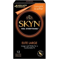 1 BOX ISI 12PCS SKYN Elite Large Condoms Non-Latex Kondom