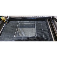 Acrylic box tray / tray measuring 23x23x4cm