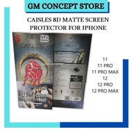 *SCREEN PROTECTOR* CAISLES 8D MATTE FULL COVERAGE SCREEN PROTECTOR FOR IP11, 11 PRO, 11 PRO MAX, 12,