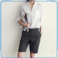[Invoices Available🔥Sold 6.6w] Women's New Style Women's Fashion Casual Cotton Linen Shirt Women Lon