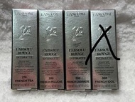 全新 $190 2支 3.4g Lancome rouge Intimatte lip stick #274,#289,#299,#888