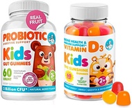 ▶$1 Shop Coupon◀  DR. MORITZ Vitamin D Gummies for Kids and Probiotics for Kids - Berry Flavor Probi