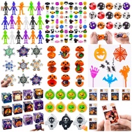 squishy mainan budak perempuan Halloween Pumpkin Capsule Toys Mystery Box Skull Pumpkin Bat Pinch Mu