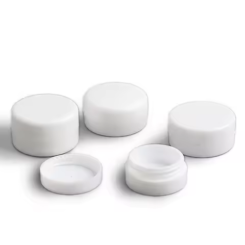 6 x 1g 2g 3g 5g 10g White Plastic Empty Jar Pot Travel Cosmetic Sample Makeup Face Cream Containers 