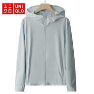 Uniqlo Women Jacket Airism UV Protection UPF 50+ Mesh Long Sleeve Full Zip Hoodie Outdoor Jacke 1122