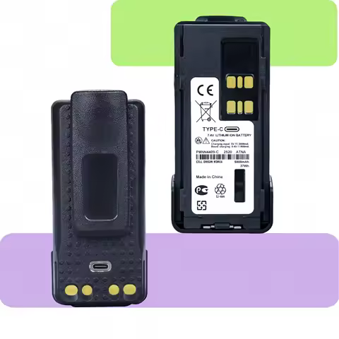 5000mAh PMNN4409AR Type-C USB Replacement Battery for Motorola APX4000 XPR3500 XPR7380 XPR7550 GP338