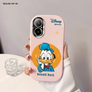 Softcase For Realme C67 C65 C63 C61 Cartoon Donald Duck Back Cover Case Soft Original Liquid Silicon