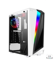 Tsunami Galaxy G10 RGB ATX Gaming Case (with Tempered Glass Side Panel) Black + Tsunami Phantom (cRG