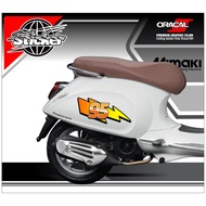 Vespa / Scoopy McQueen 95 NEW Printing Cutting Sticker - Duniasticker22