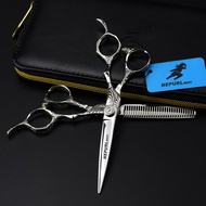 6.0นิ้ว JP440C Aisson SG-02กรรไกรตัดผมคุณภาพสูงแบนตัดบาง