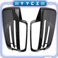 Car carbon fiber rearview mirror rearview mirror cover replacement is applicable to mercedes benz A 