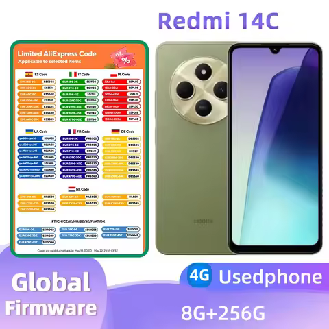 Redmi 14C 4g Android Smartphone 6.88-inches Screen CPU MediaTek Helio G81-Ultra ROM 256GB 50MP Camer