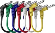 GP-ME2E-N Guitar Patch Cable Guitar Effect Pedal Cables,6.35MM 1/4'' Right-Angle TS Male Connector f