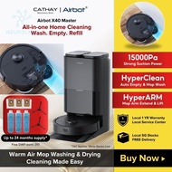 NeuroLink Airbot Robot Vacuum X40 Master 15000Pa Smart Robotic Vacuum and Mop Auto Dock Station