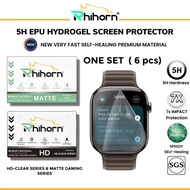 Rhihorn Self-Healing Screen Protector for Apple Watch Series 10 | 9 | 8 | 7 46mm 42mm 45mm 41mm Hydr