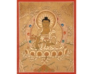 喜馬拉雅的藥師佛唐卡  超凡療癒