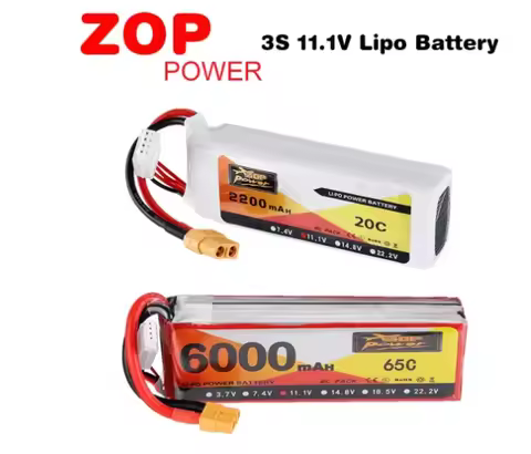 ZOP Power 3S 11.1V 1000 1400 1500 1800 2200 2700 2800 3500 4000 4200 5000 6000mAh Lipo Battery W/ T/