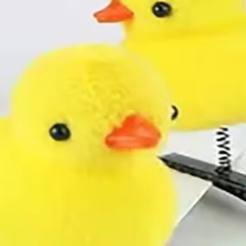 5Pcs/Lot Cartoon Funny Children 3D Little Yellow Duck Plush Hairpin Funny Christmas Gift Cute Spring