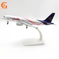 Thai Smile Airbus 320 Aircraft Model Thailand Aviation A320 Diecast Metal Plane Airplane Model Toy