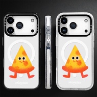 Jon Burgerman Cute Soft Pizza Slice Acrylic Wireless Magnetic Charging Case Compatible For IPhone 15