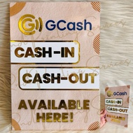 GCASH CASH IN CASH OUT AND RATES SINTRA BOARD