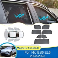 Car Window Shades For Nio ES6 EL6 2023 2024 2025 Car Side Window Curtain Sun Shade Mesh UV Protectio